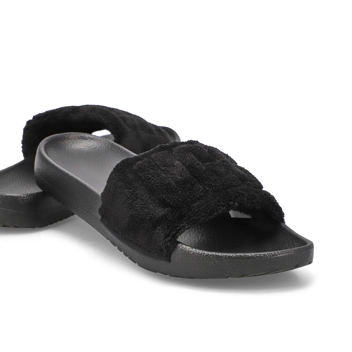 Women's Mahalia Casual Slide Sandal - Black Terry