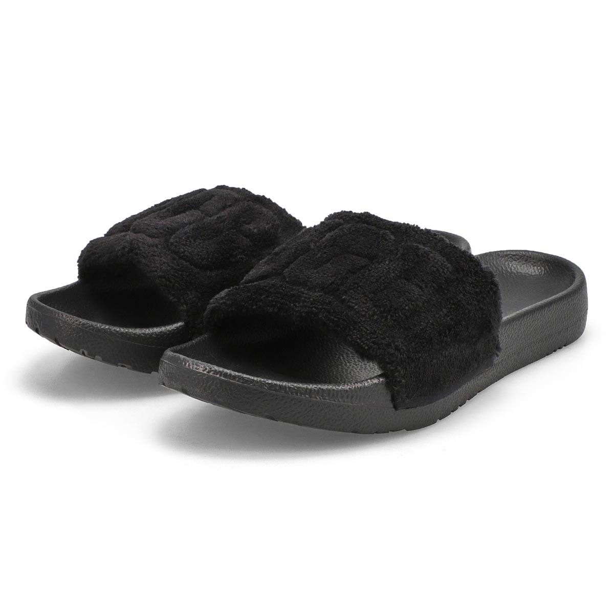 Women's Mahalia Casual Slide Sandal - Black Terry