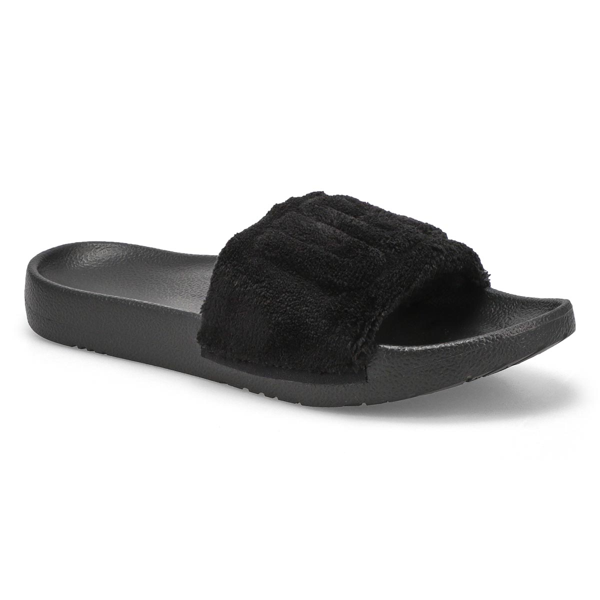 Women's Mahalia Casual Slide Sandal - Black Terry