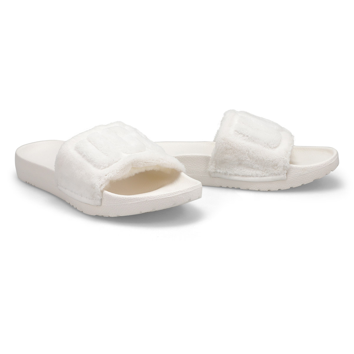 Women's Mahalia Casual Slide Sandal - White Terry