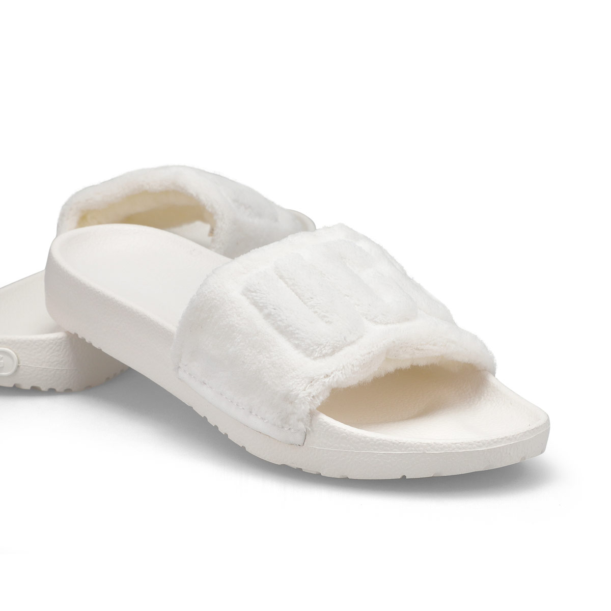 Women's Mahalia Casual Slide Sandal - White Terry