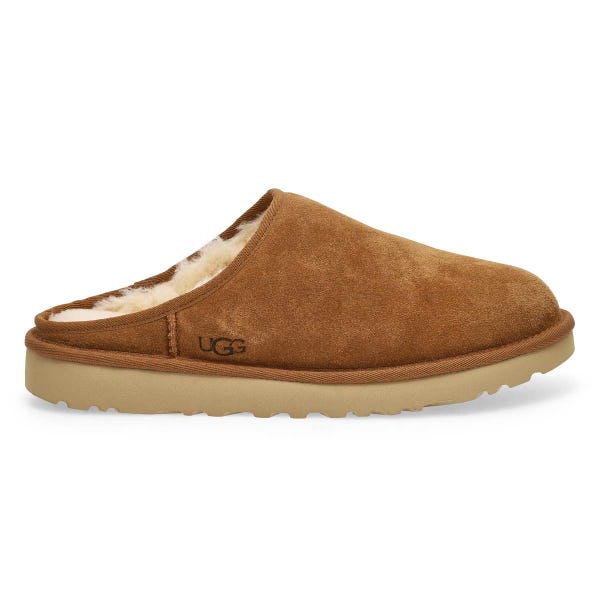 Pantoufle en mouton CLASSIC SLIP-ON, châtaigne, hommes
