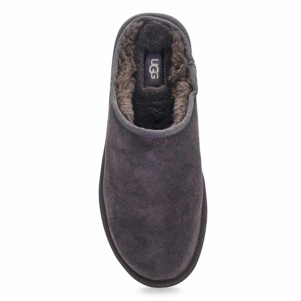 Men's Classic Slip On Sheepskin Slipper - Dark Grey