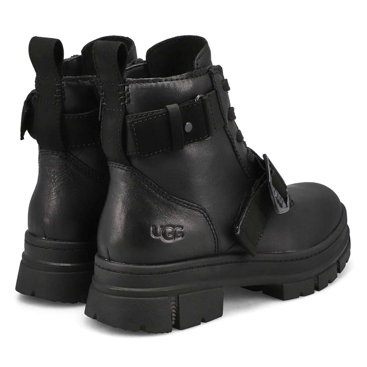 UGG Women's Ashton Lace Up Boot - Black | SoftMoc.com