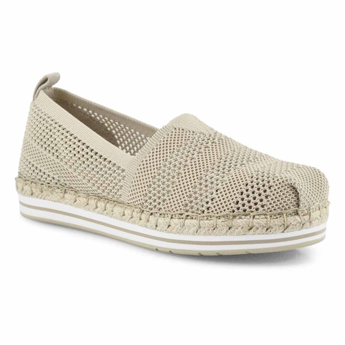 Skechers Women's BOBS BREEZE natural slip ons