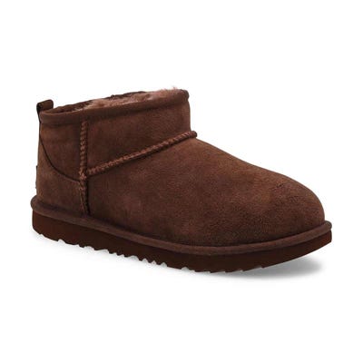 Botte Classic Ultra Mini en peau de mouton pour filles - Cèdre brûlé
