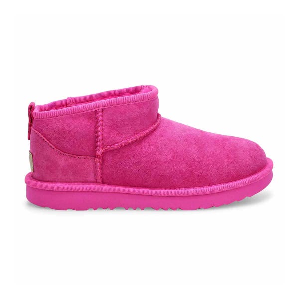 Girls Classic Ultra Mini Sheepskin Boot - Bright Fuchsia