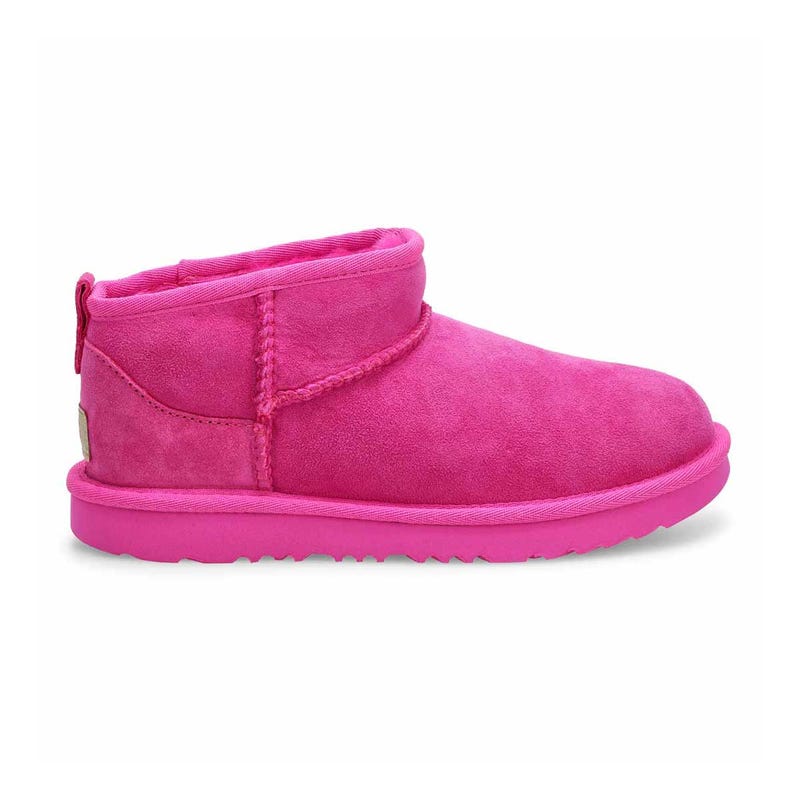 Girls Classic Ultra Mini Sheepskin Boot - Bright Fuchsia