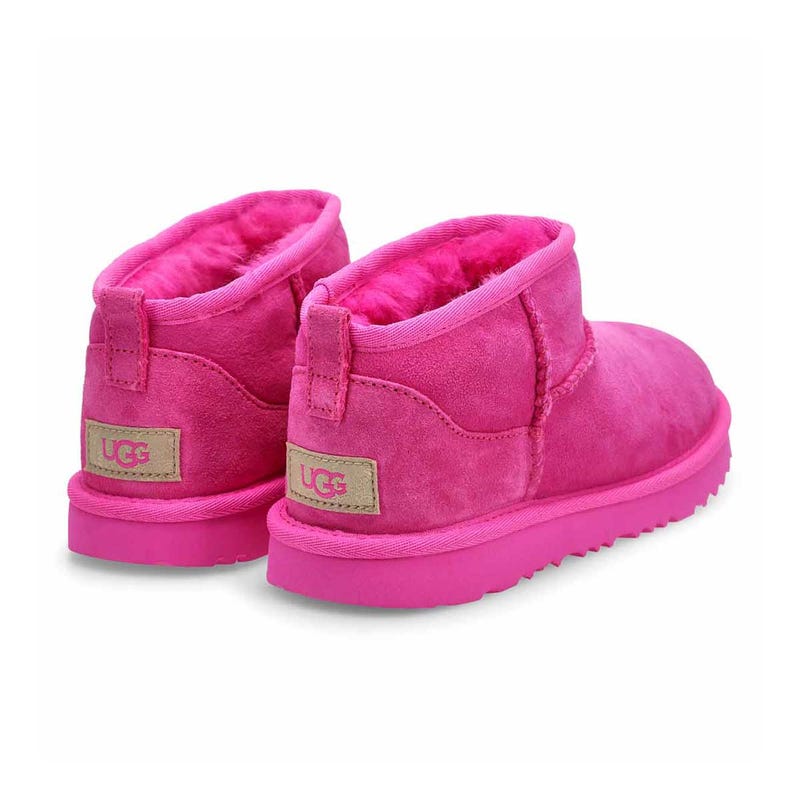 Girls Classic Ultra Mini Sheepskin Boot - Bright Fuchsia