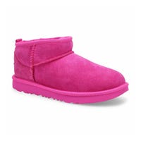 Girls Classic Ultra Mini Sheepskin Boot - Bright Fuchsia