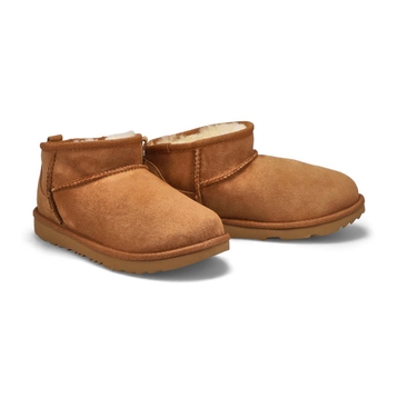 Girls' Classic Ultra Mini Sheepskin Boot - Chestnu