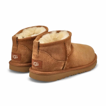 Girls' Classic Ultra Mini Sheepskin Boot - Chestnu