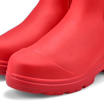 Womens Droplet Chelsea Rain Boot-Samba Red