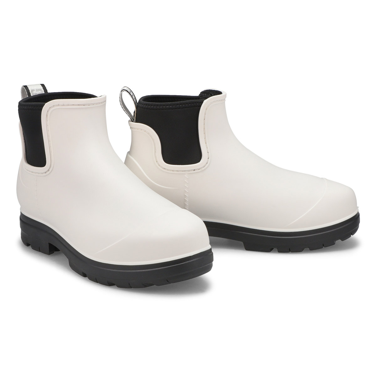 Botte de pluie Chelsea DROPLET, blanc, femmes