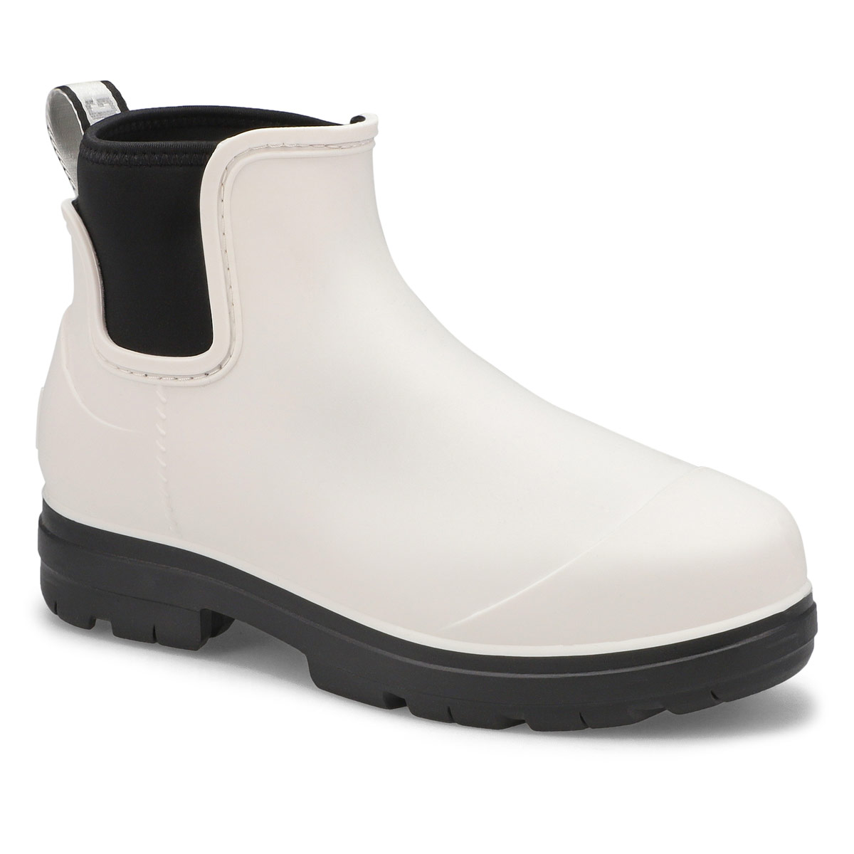 UGG Women's Droplet Chelsea Rain Boot - White | SoftMoc.com