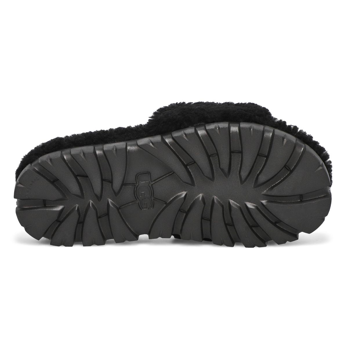 Pantoufle COZETTA CURLY, noir, femmes