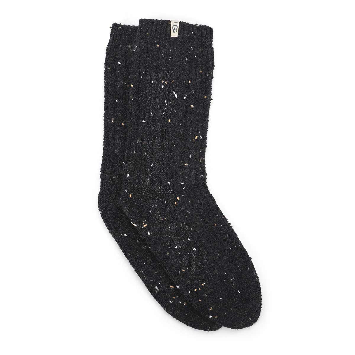 Chaussettes RADELL CABLE KNIT, noir moucheté,femme