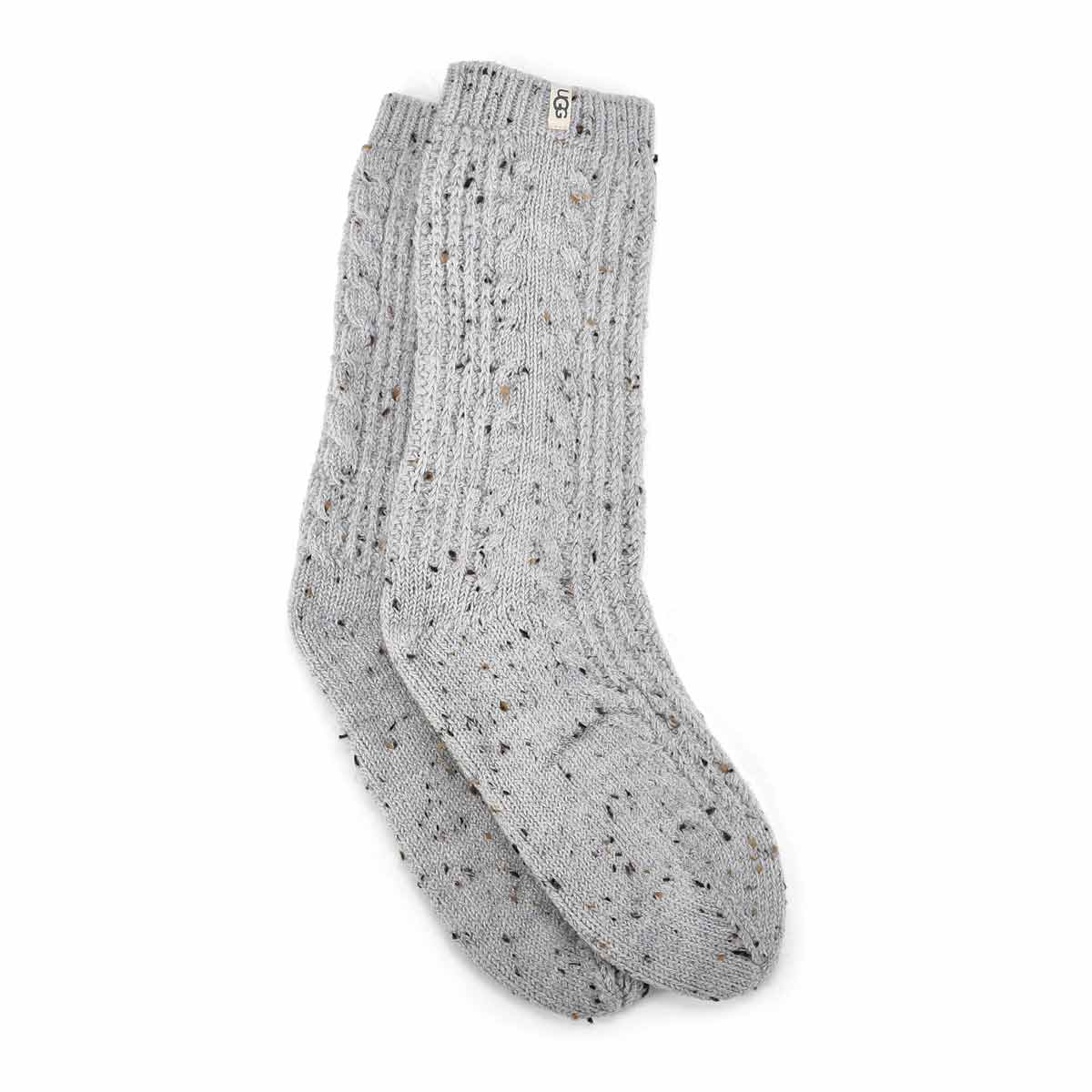 Chaussettes RADELL CABLE KNIT, gris moucheté,femme