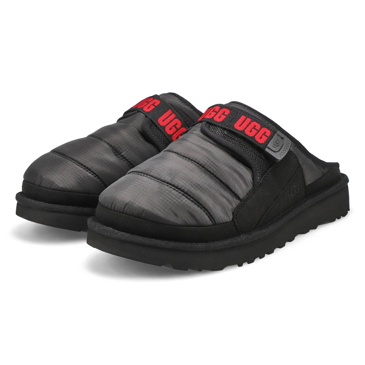 Pantoufle DUNE SLIP ON LTA, noir/rouge, hommes