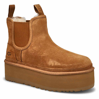 Botte Neumel Platform Chelsea, châtain, femmes