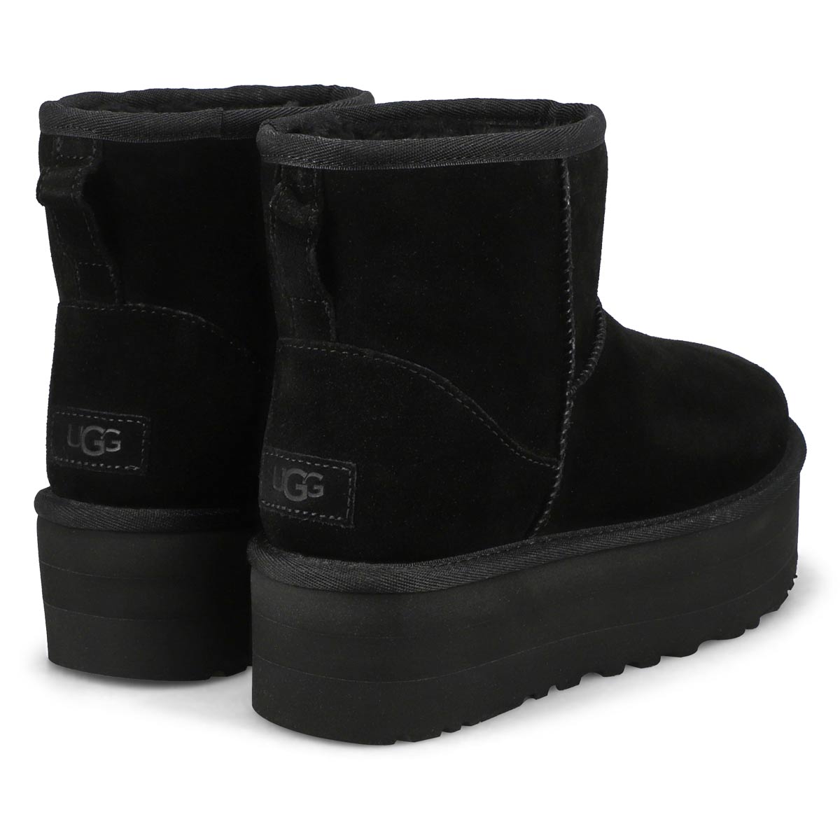 UGG Women's Classic Mini Platform Boot - Blac | SoftMoc.com