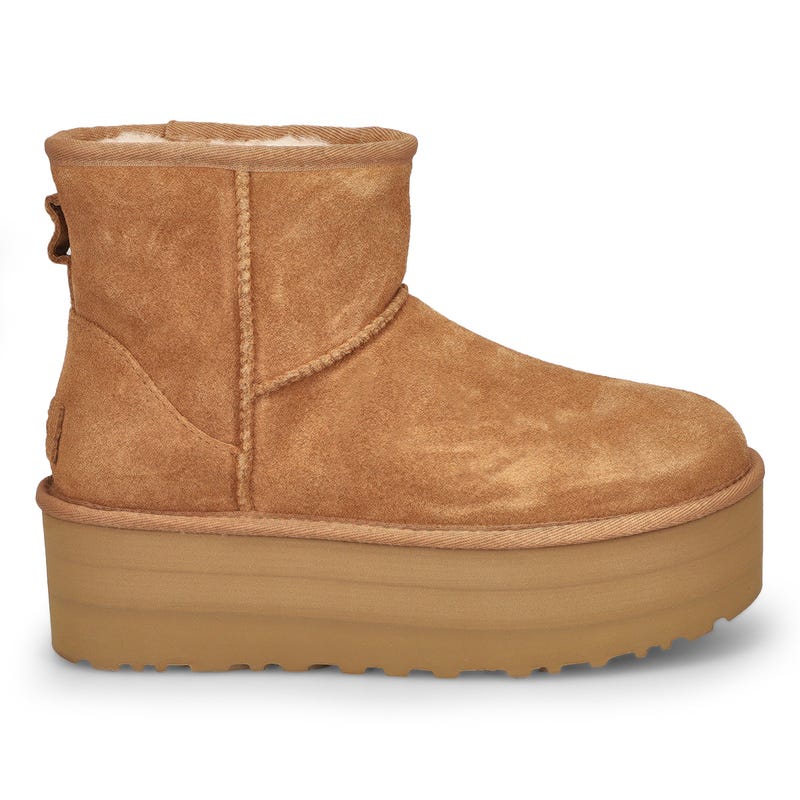 Botte CLASSIC MINI PLATFORM, châtaigne, femmes