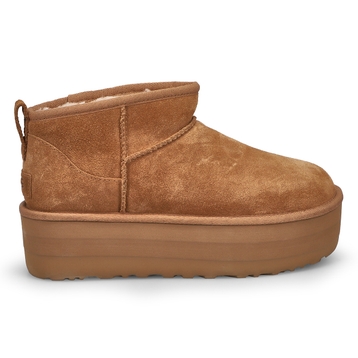 Women's Classic Ultra Mini Platform Boot - Chestnu