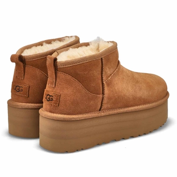 Women's Classic Ultra Mini Platform Boot - Chestnu