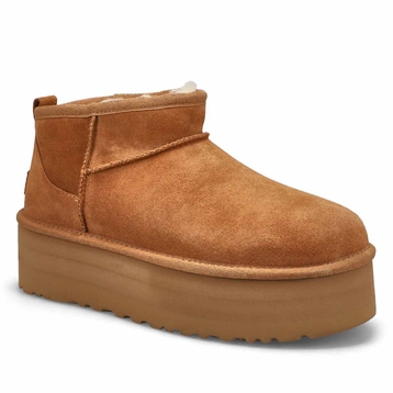 Women's Classic Ultra Mini Platform Boot - Chestnu
