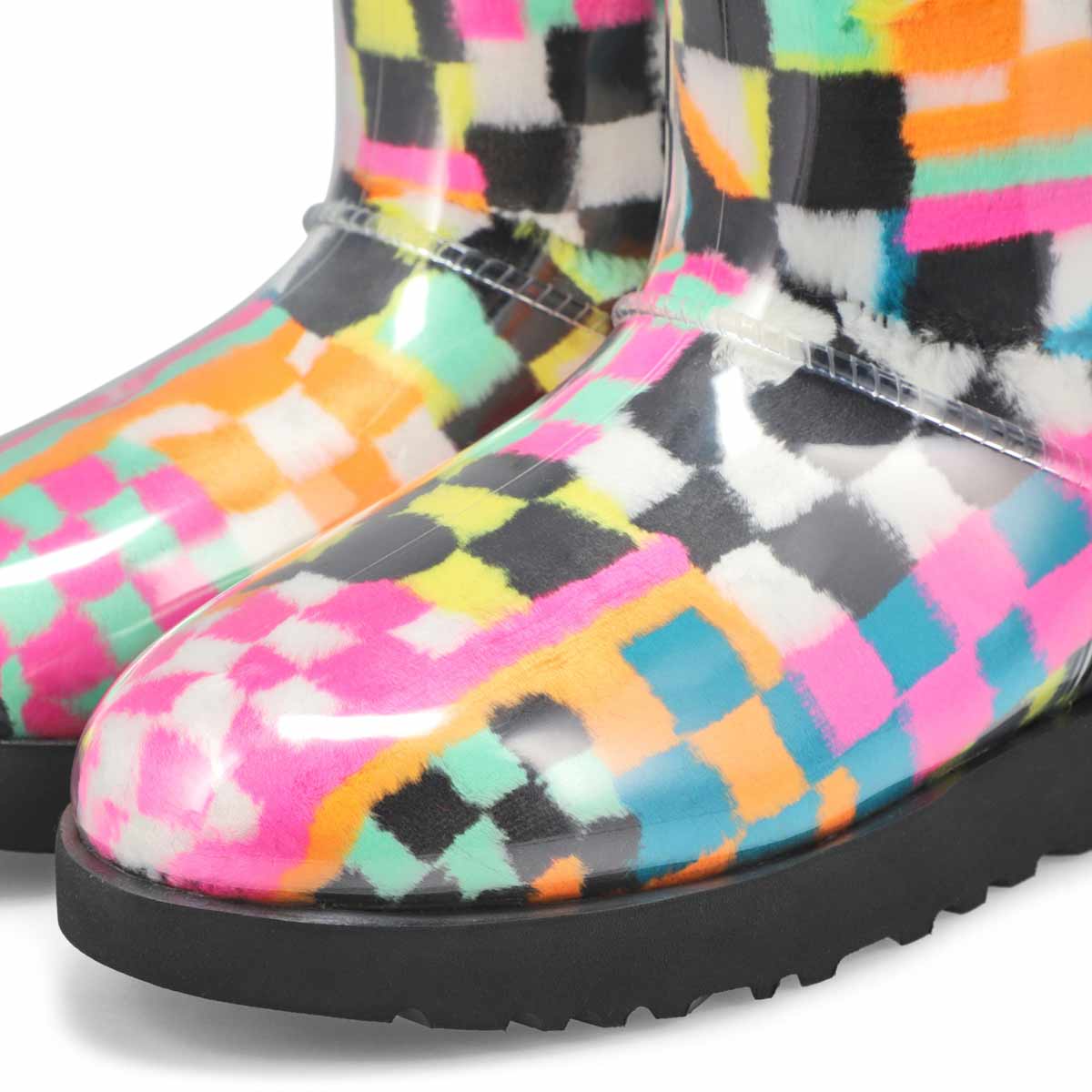 Botte imp.CLASSIC CLEAR MINI CHECKS, multi, femmes