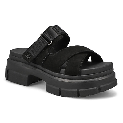 Lds Ashton Casual Slide Sandal - Black