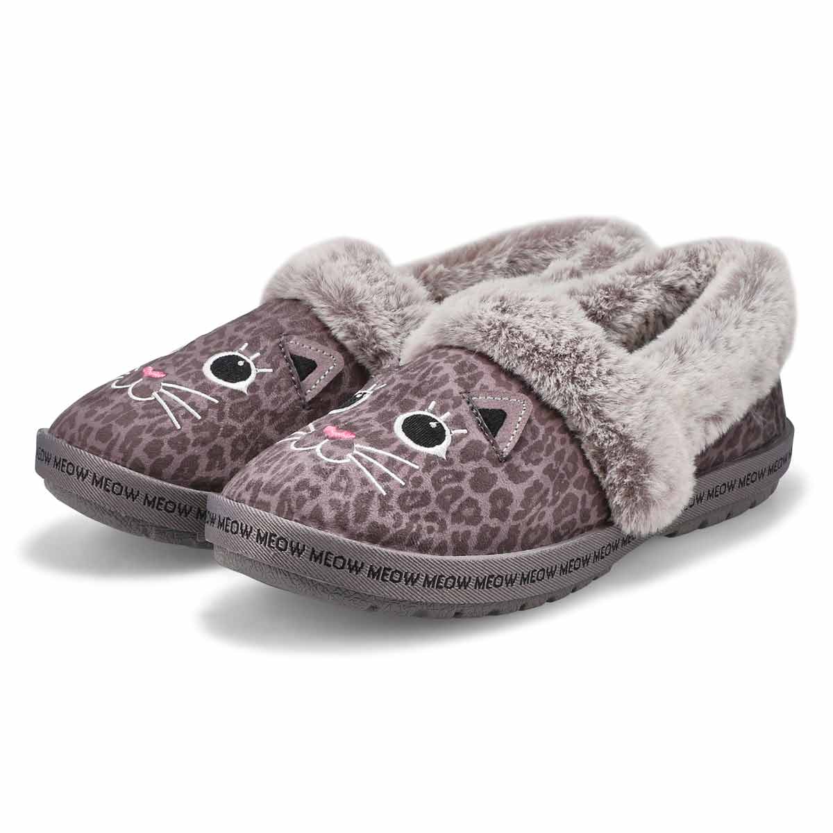 Women's Bobs Too Cozy Catitude Slipper-Charcoal
