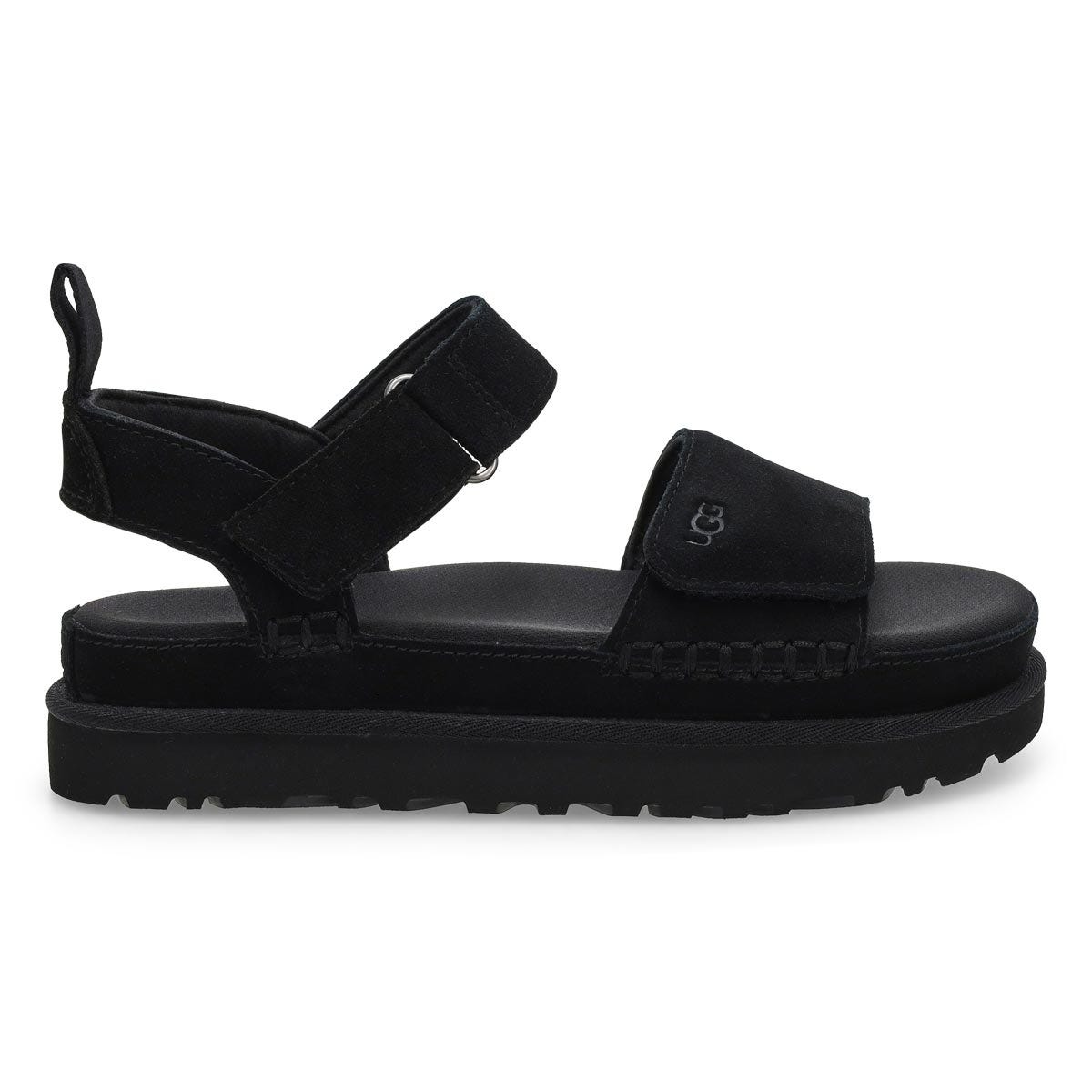 Women's  Golden Star Platform Sandal - Black