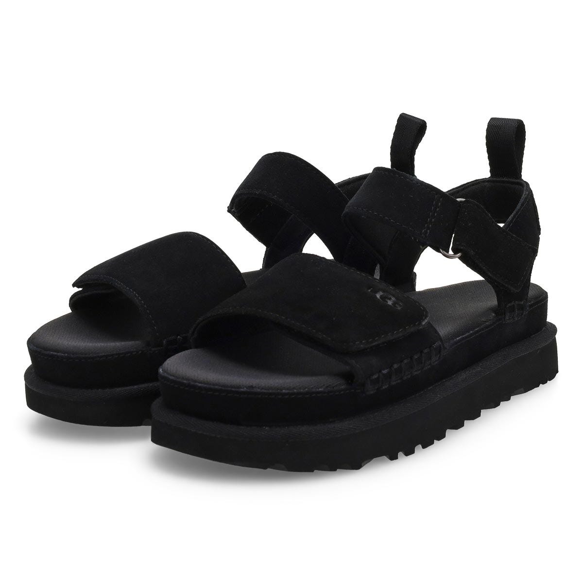 Women's  Golden Star Platform Sandal - Black