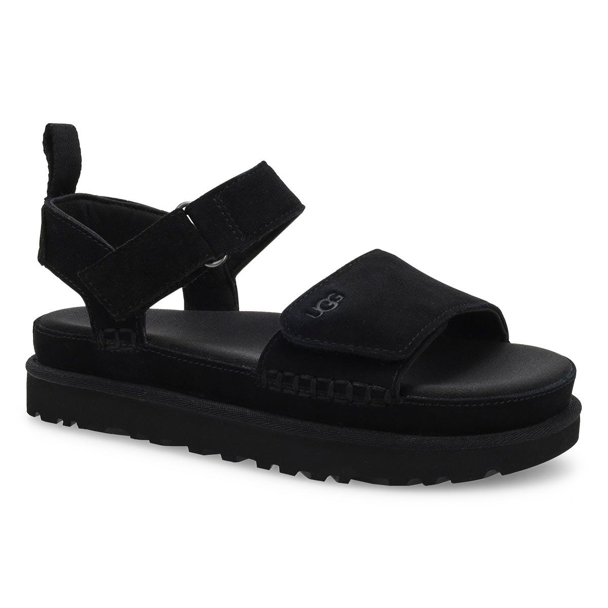 Women's  Golden Star Platform Sandal - Black