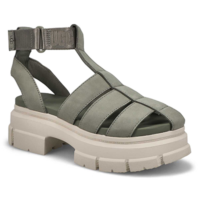 Lds Ashton Strappy Sandal - Moss Green