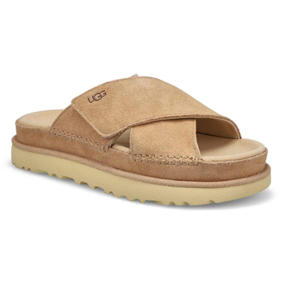 Lds Goldenstar Cross Platform Slide Sandal - Driftwood