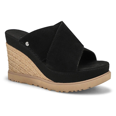 Sandale comp. Abbot, noir, femme