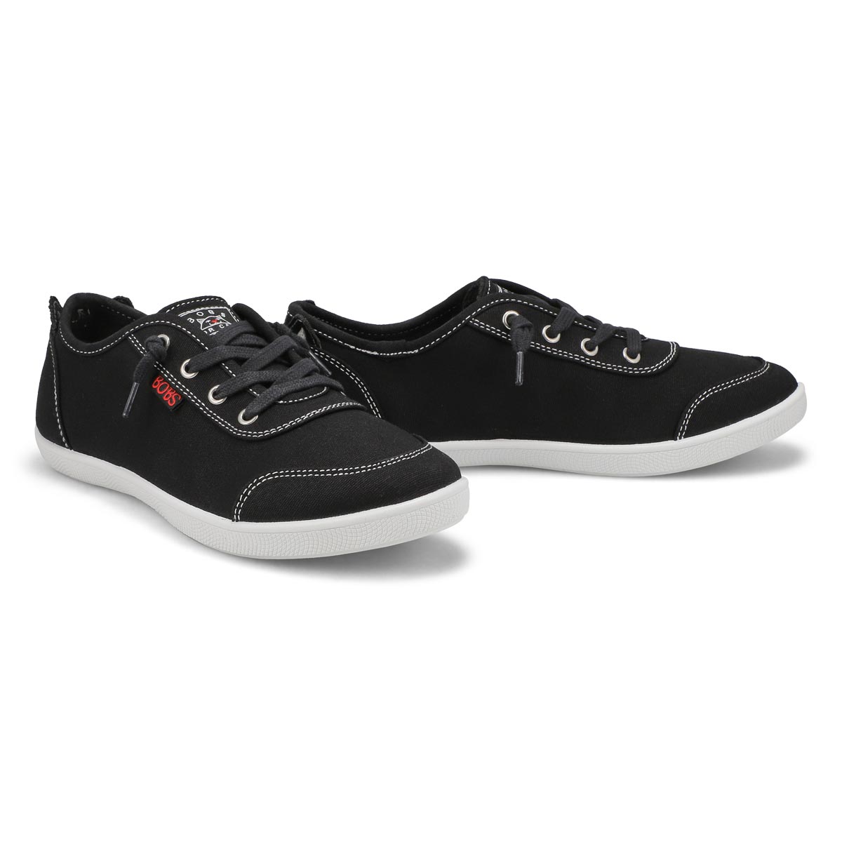 Women's Bobs B Cute Heel Strut Sneaker - Black