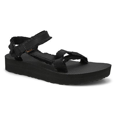 Lds Midform Adorn Sport Sandal - Black