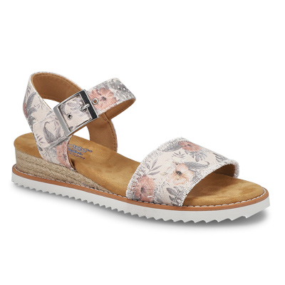 Lds Desert Kiss Tropical Sandal - White/Multi