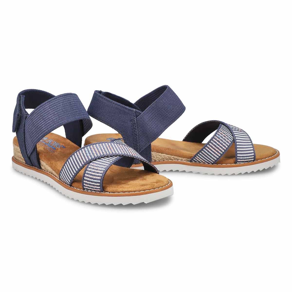 Women's Desert Kiss Cross Strap Sandal - Navy/Multi