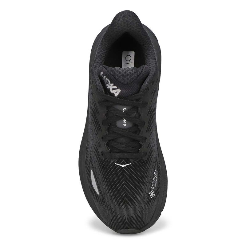 Women's  Clifton 9 GTX Weatherproof Performance Runner - Black/Black