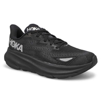 Chaussure de course de performance imperméable CLIFTON 9 GTX, noir/noir, femmes