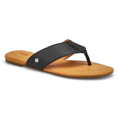 Lds Carey Flip Thong Sandal - Black