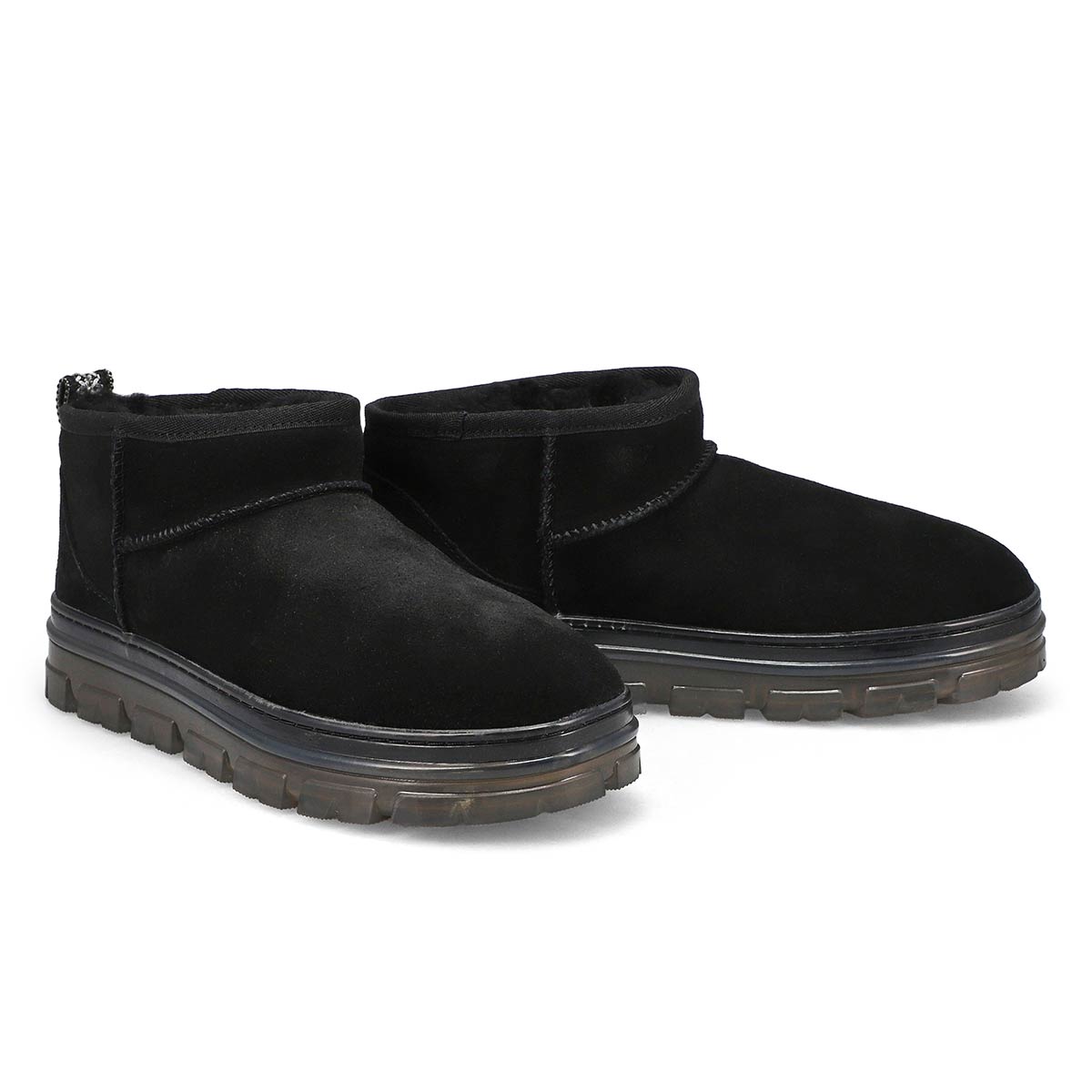 Botte CLASSIC ULTRA MINI CLEAR, noir, femmes