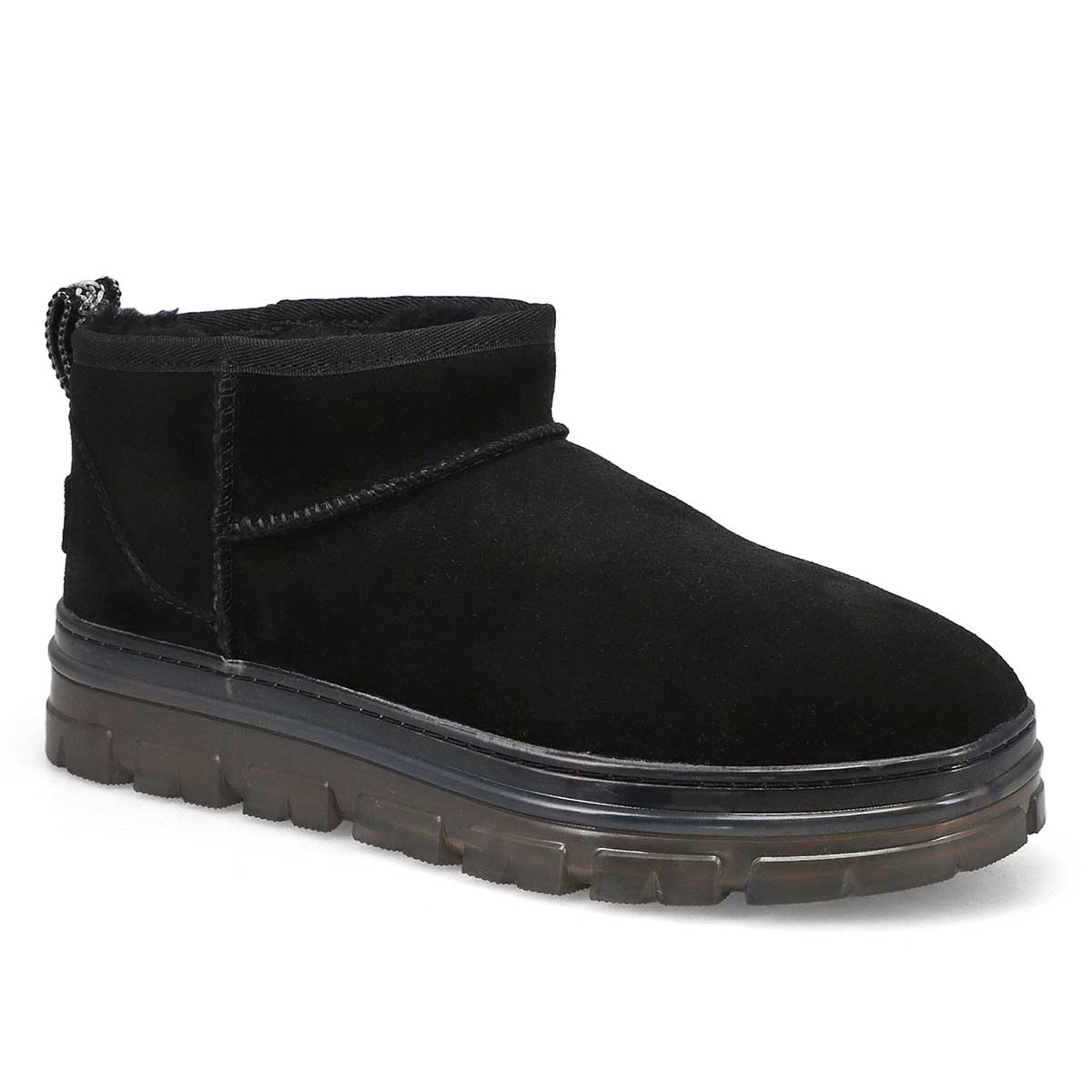 Botte CLASSIC ULTRA MINI CLEAR, noir, femmes