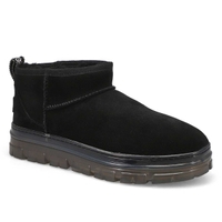 Botte CLASSIC ULTRA MINI CLEAR, noir, femmes