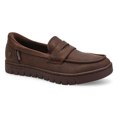 Mocassin large à enfiler Bobs Arch Comfort pour femmes - Brun/Brun