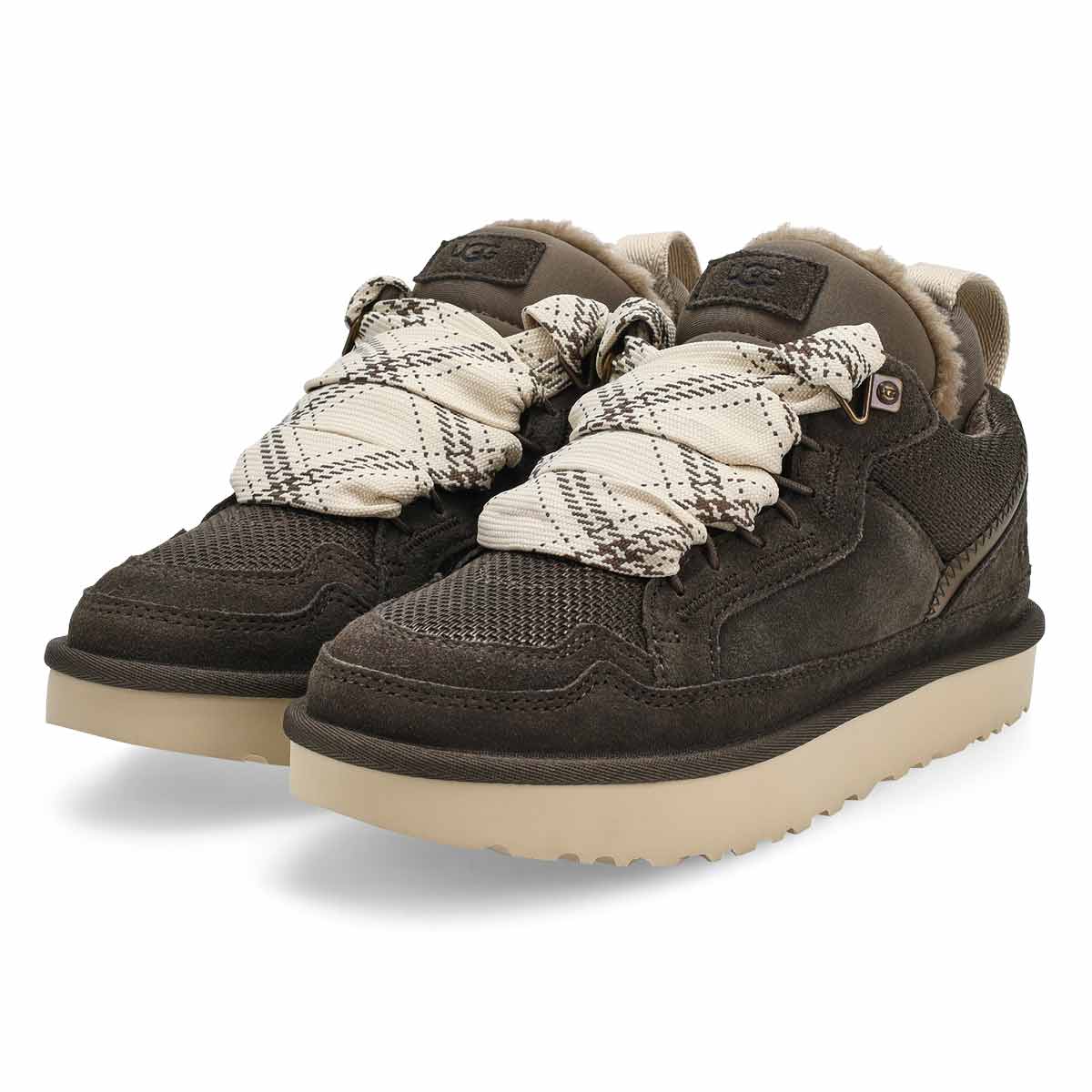 Baskets à lacets LOWMEL, fumée dense, femmes